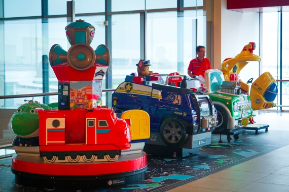 Children’s rides at T1’s Viewing Mall